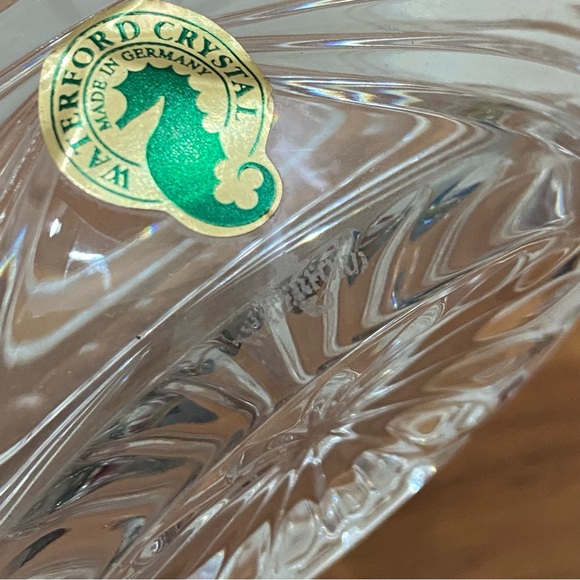 WATERFORD Crystal Cut To Clear Overture 5" Small Oval Bowl - Picture 5 of 12